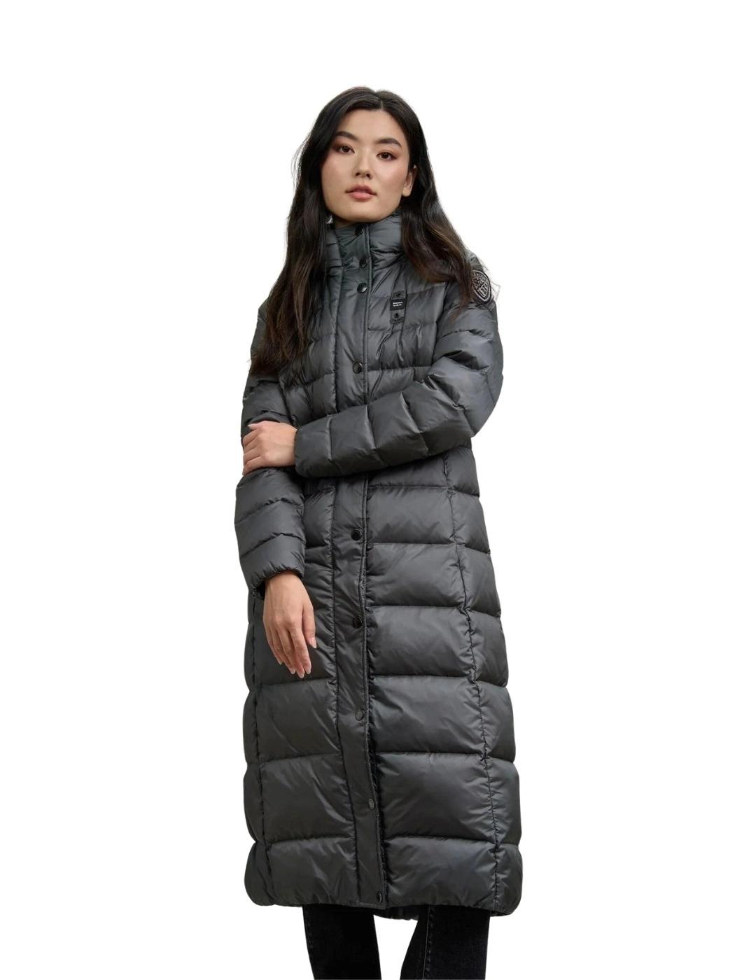 Blauer Plumífero largo entallado Anita Marrón