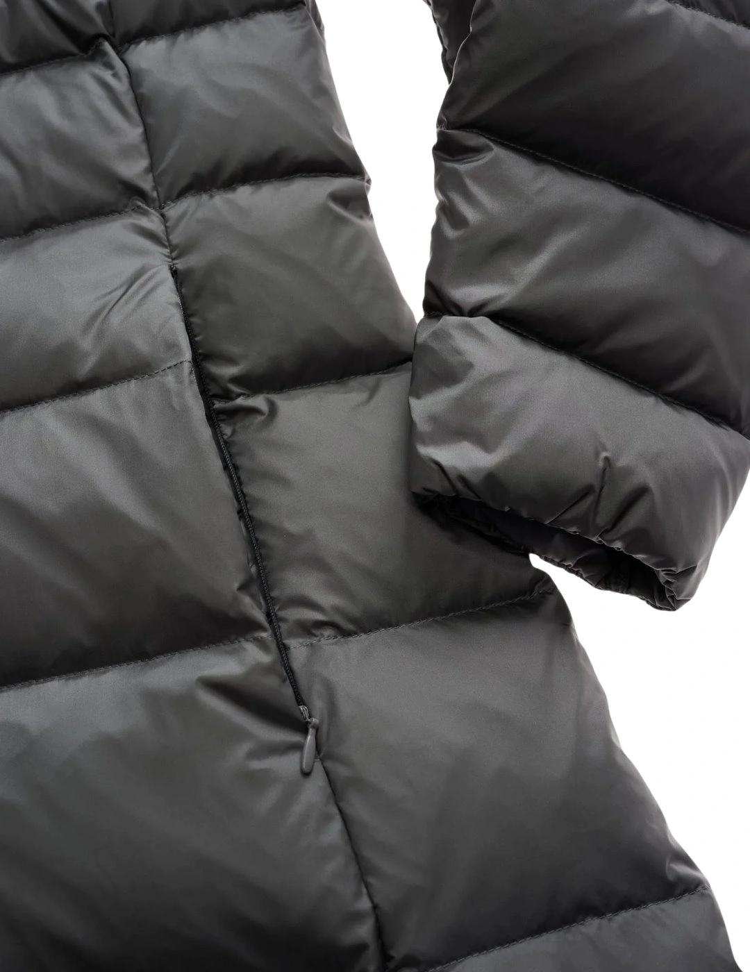 Blauer Plumífero largo entallado Anita Gris