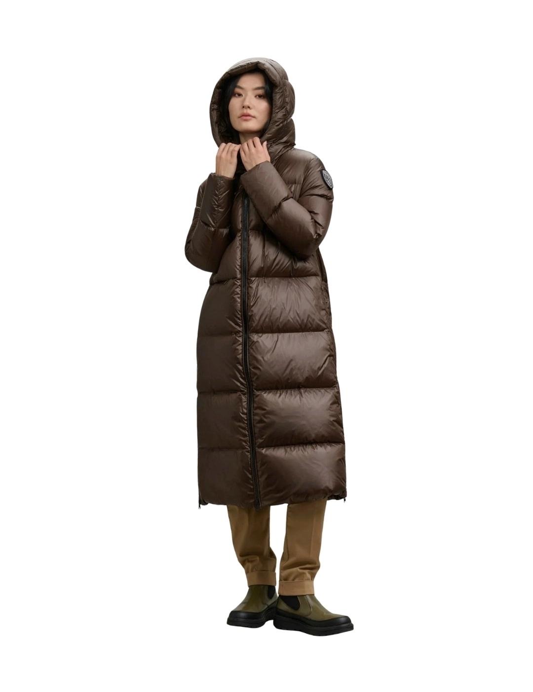 Blauer Plumífero largo Celia Marrón