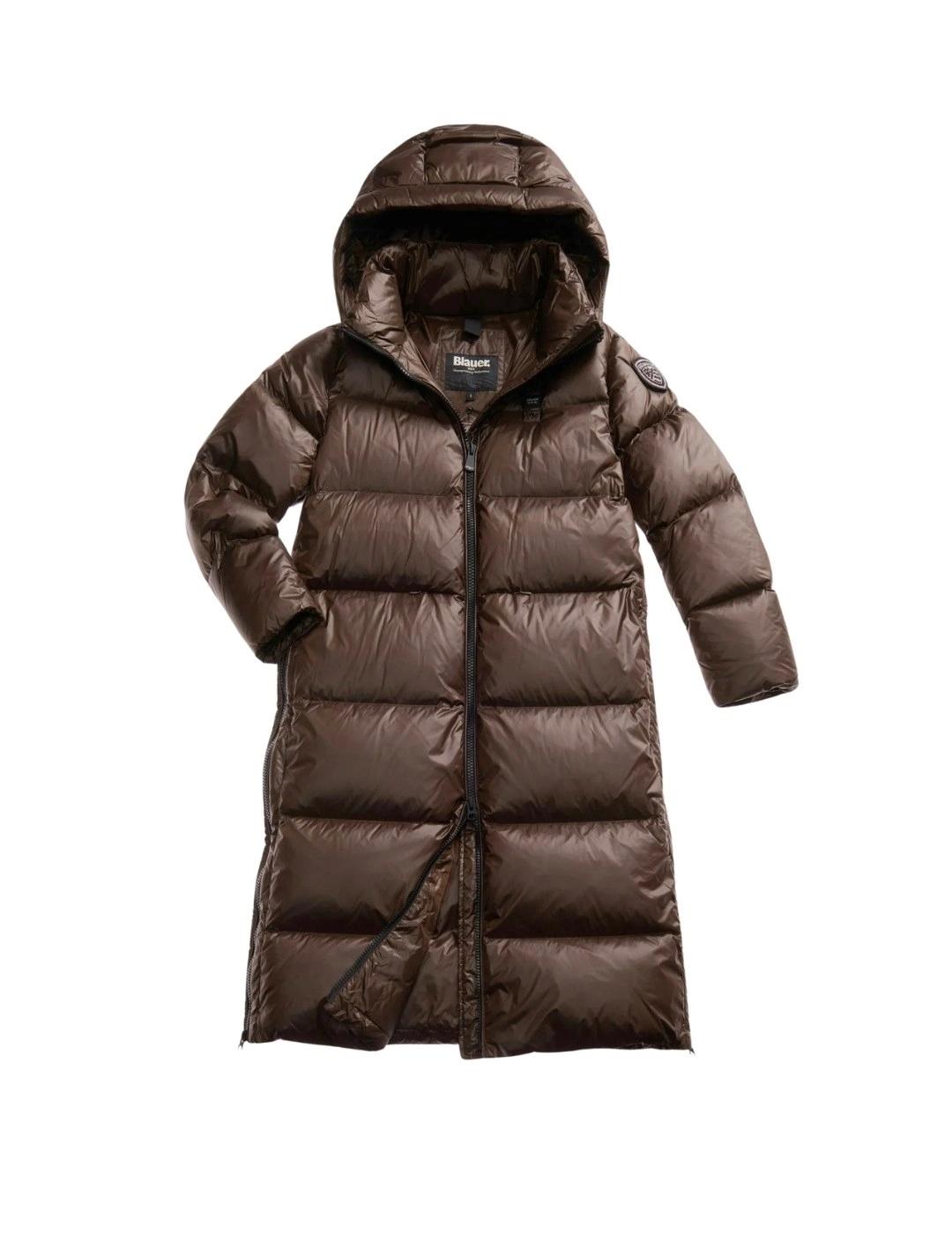 Blauer Plumífero largo Celia Marrón