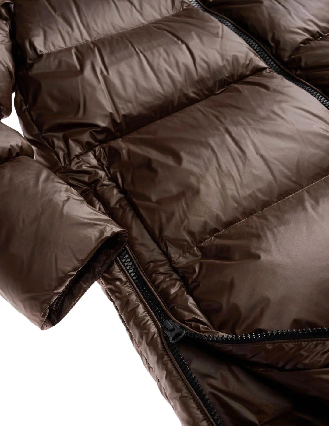 Blauer Plumífero largo Celia Marrón