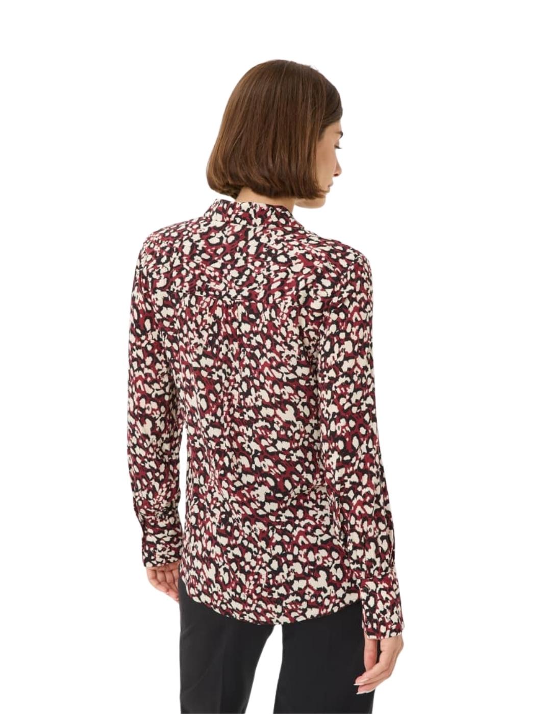 Brax Camisa Vic Granate estampada