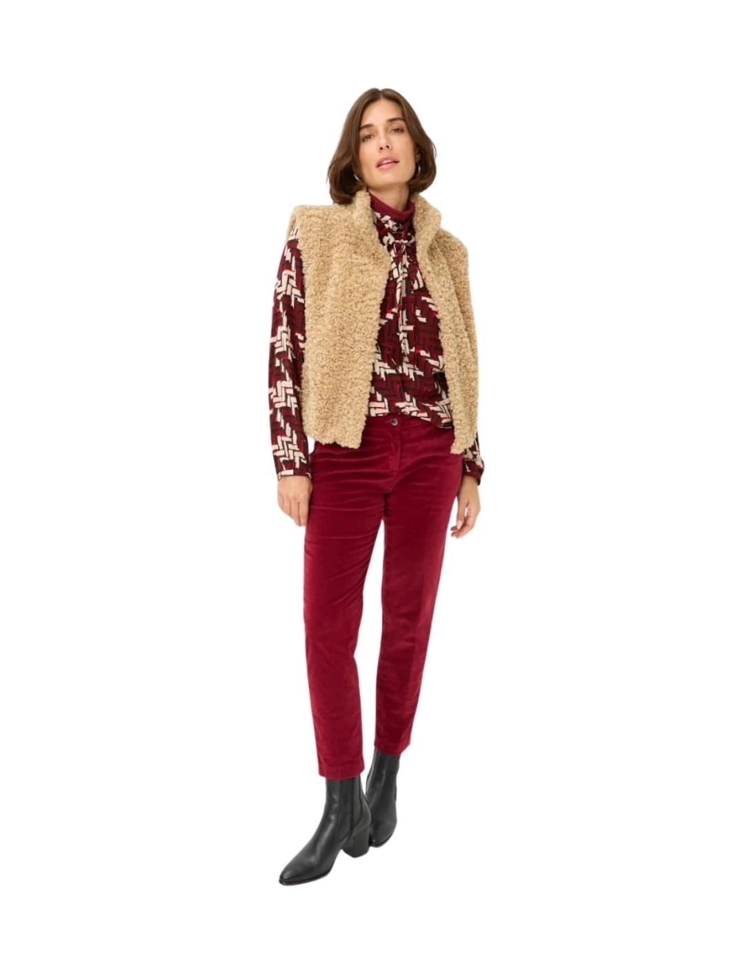 Brax Pantalón Maron Granate