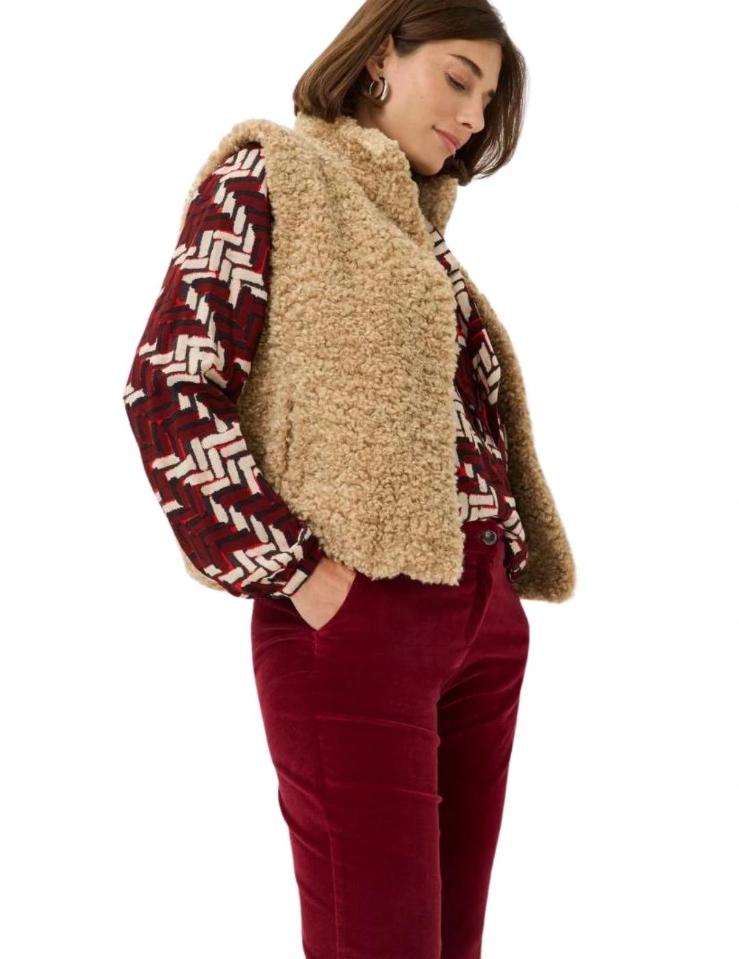 Brax Pantalón Maron Granate