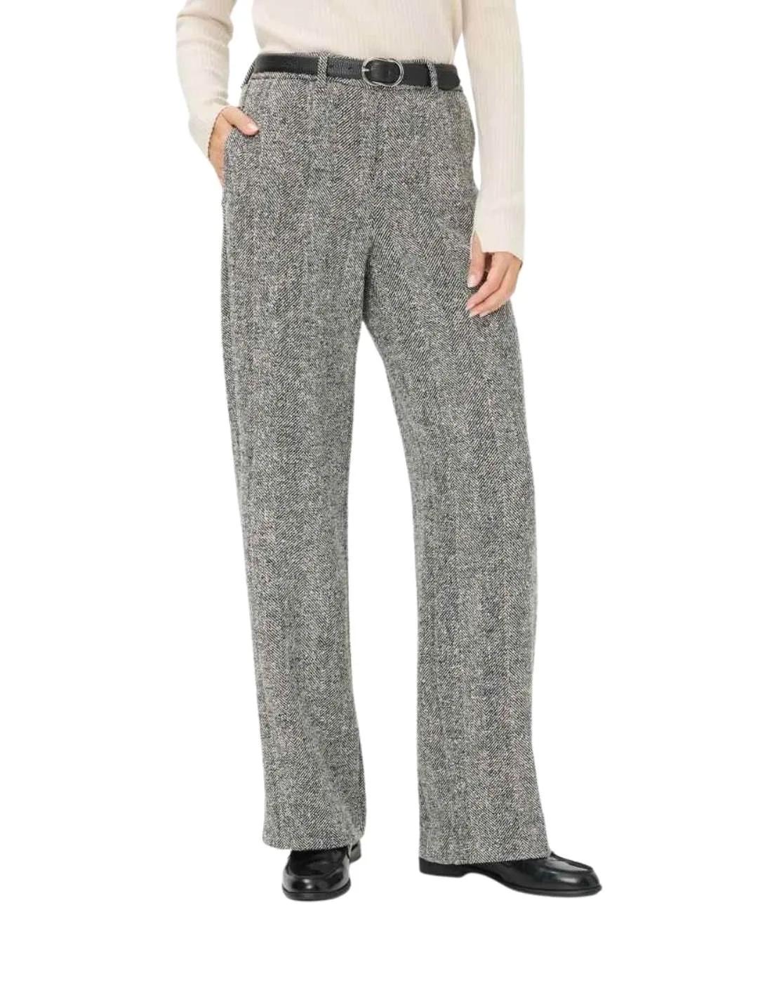 Brax Pantalón Maron Negro y gris