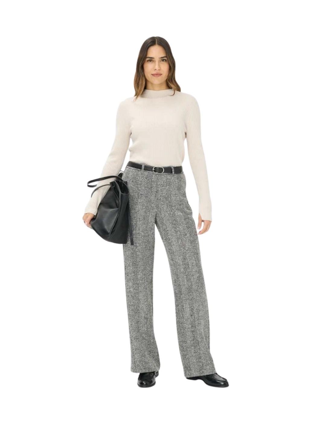 Brax Pantalón Maron Negro y gris