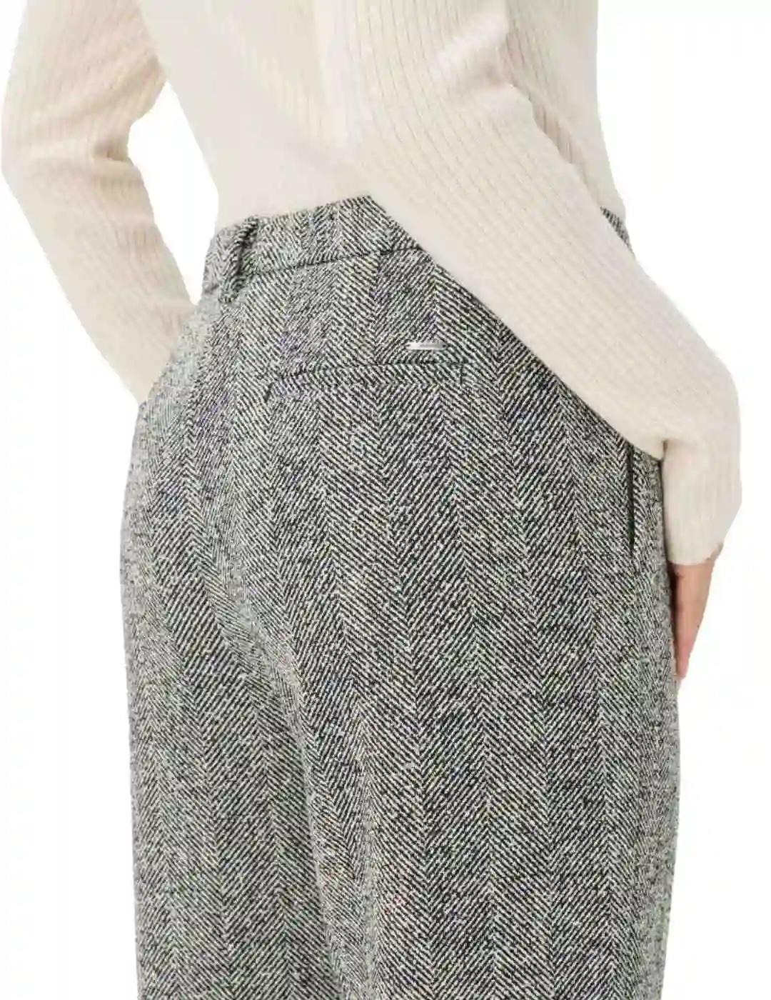 Brax Pantalón Maron Negro y gris