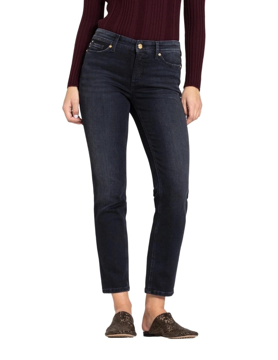 Cambio Pantalón Piper Cropped Dark Cozy Well Worn