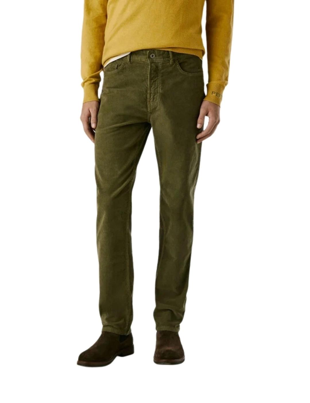 Pepe Jeans Pantalones Slim 5 Pockets Verde