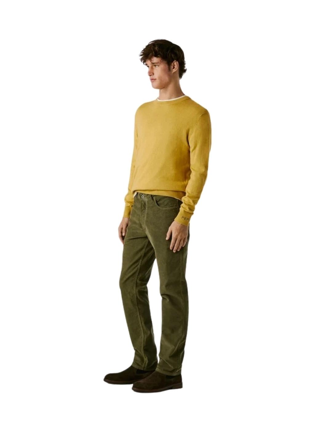 Pepe Jeans Pantalones Slim 5 Pockets Verde