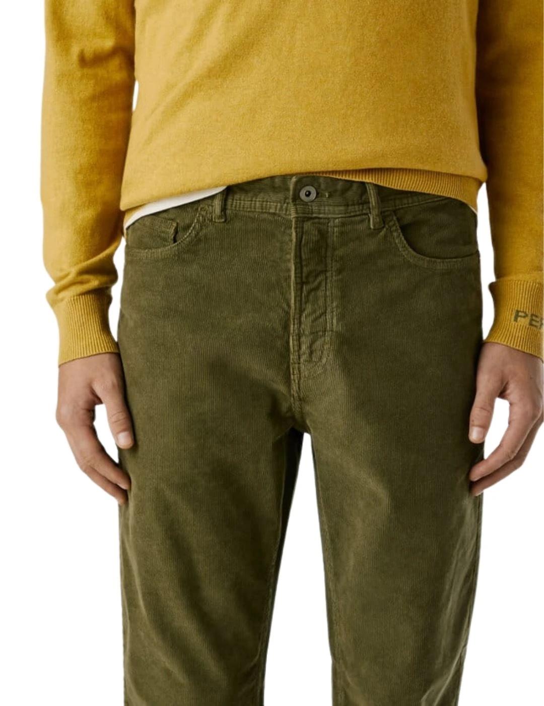 Pepe Jeans Pantalones Slim 5 Pockets Verde