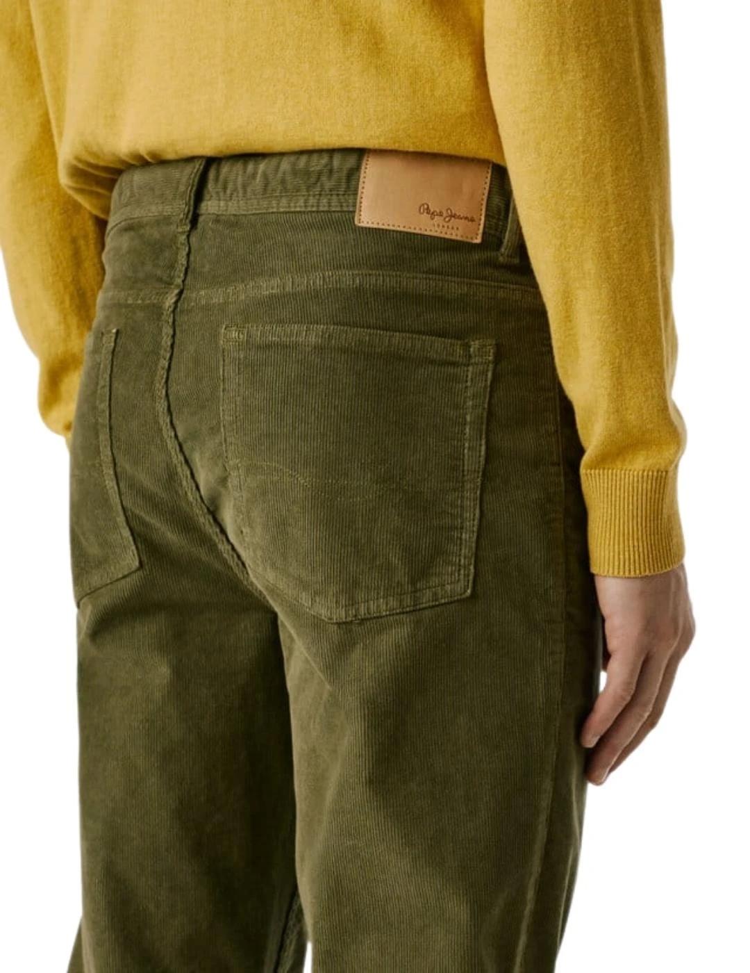 Pepe Jeans Pantalones Slim 5 Pockets Verde