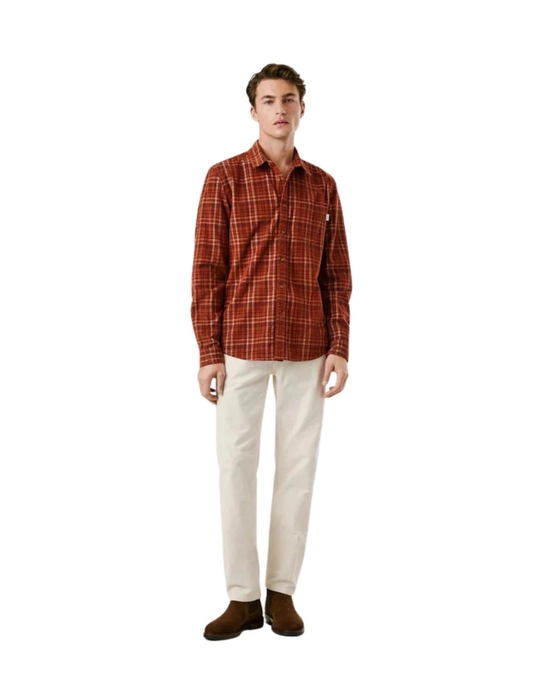 Pepe Jeans Camisa Cliffton Roja de cuadros