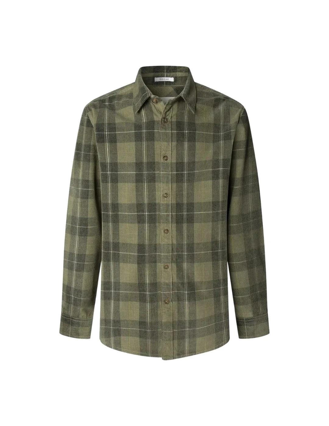 Pepe Jeans Camisa Caster Verde de cuadros