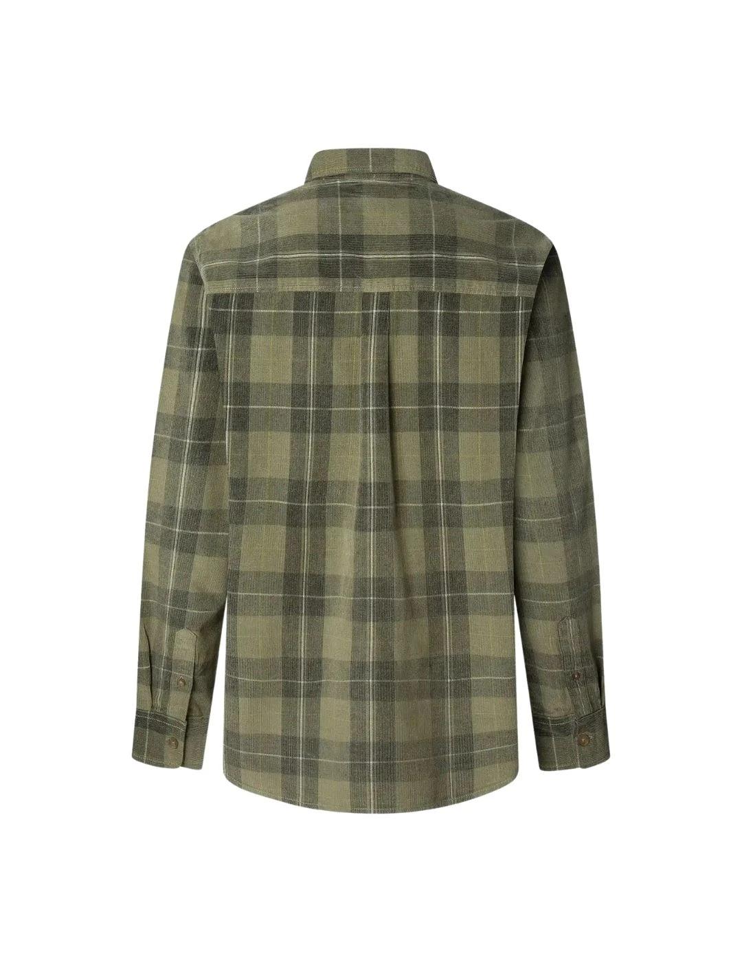 Pepe Jeans Camisa Caster Verde de cuadros