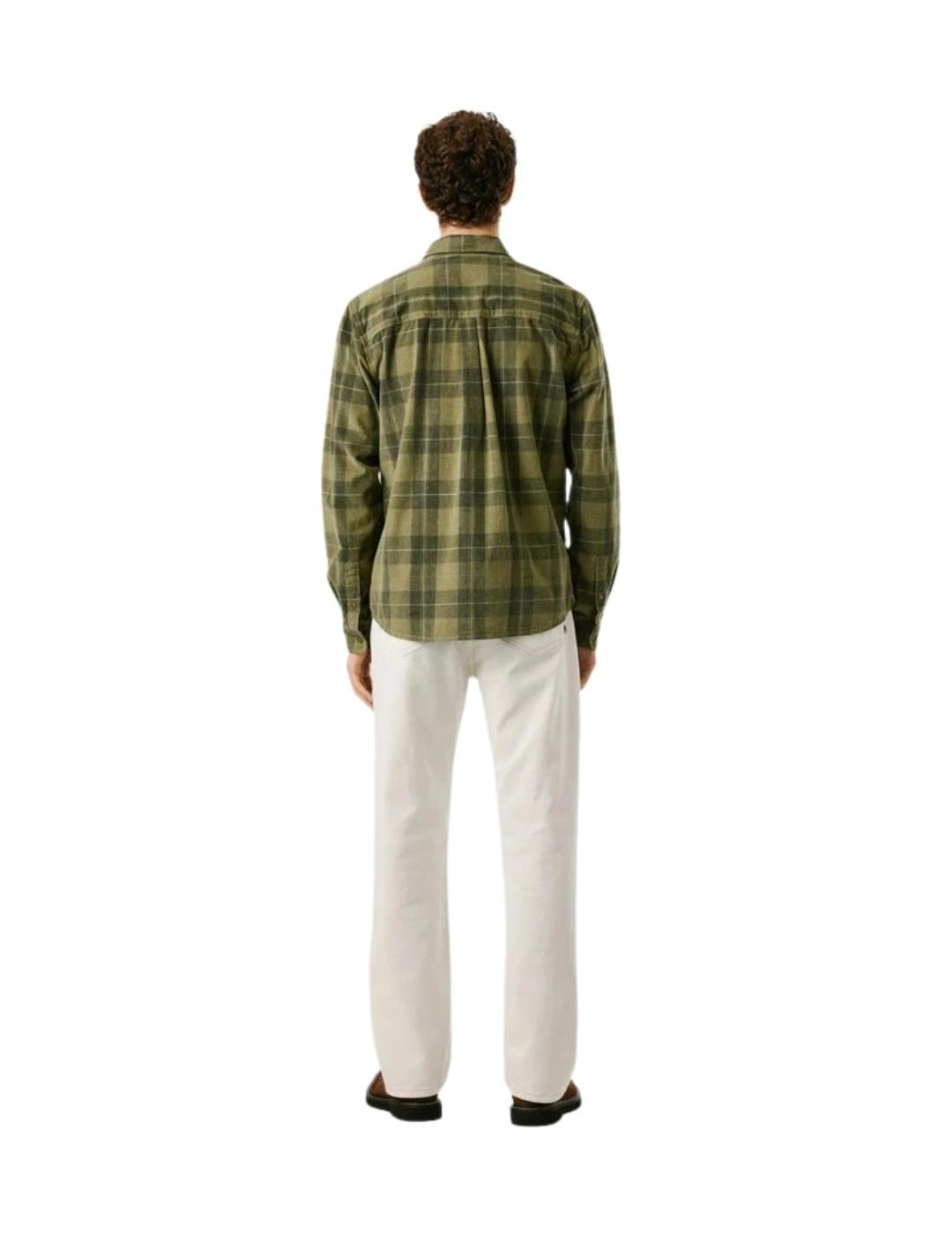 Pepe Jeans Camisa Caster Verde de cuadros