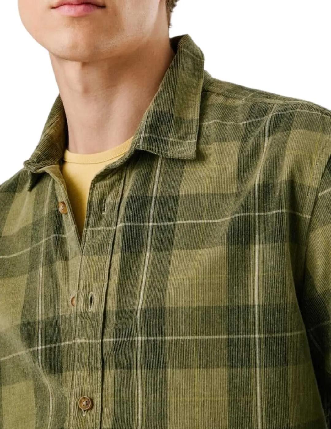 Pepe Jeans Camisa Caster Verde de cuadros