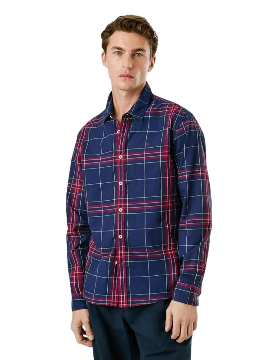 Pepe Jeans Camisa Courtney Azul y rojo cuadros