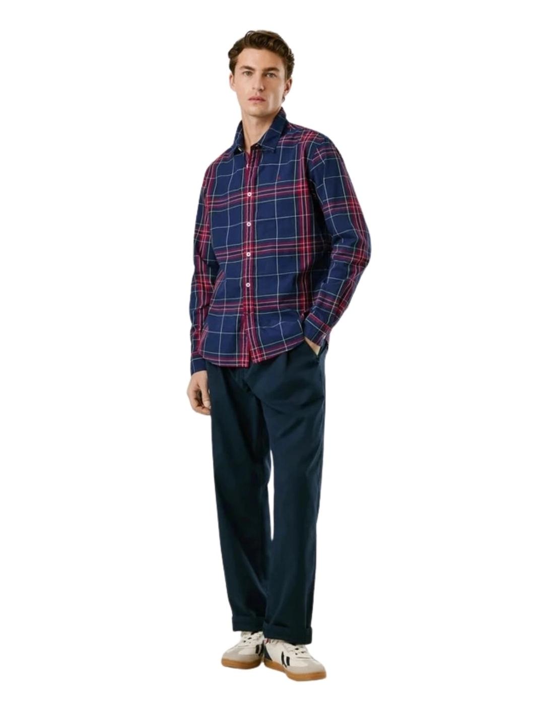 Pepe Jeans Camisa Courtney Azul y rojo cuadros