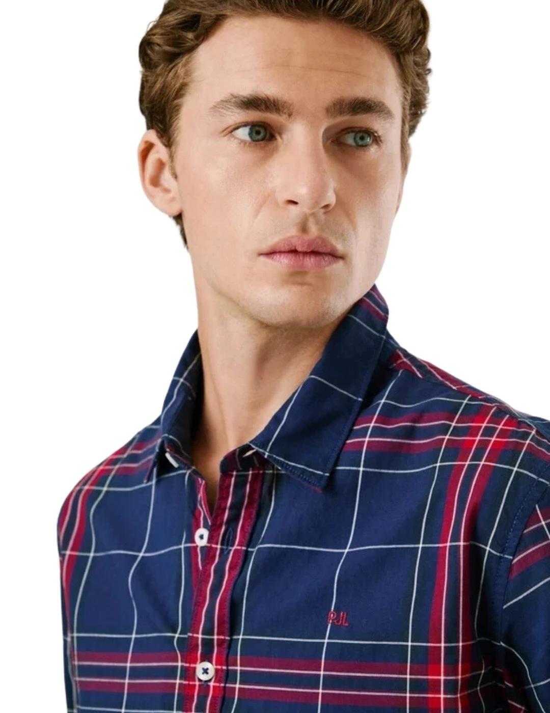 Pepe Jeans Camisa Courtney Azul y rojo cuadros