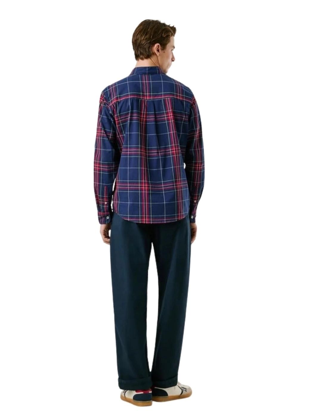Pepe Jeans Camisa Courtney Azul y rojo cuadros