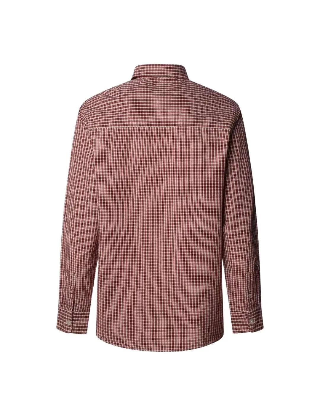 Pepe Jeans Camisa Colton Roja de cuadros