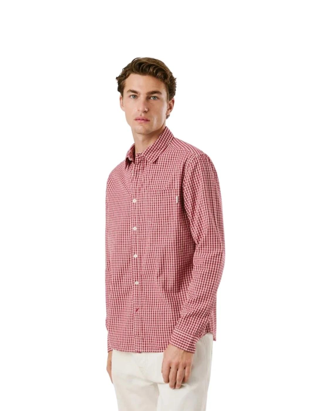Pepe Jeans Camisa Colton Roja de cuadros