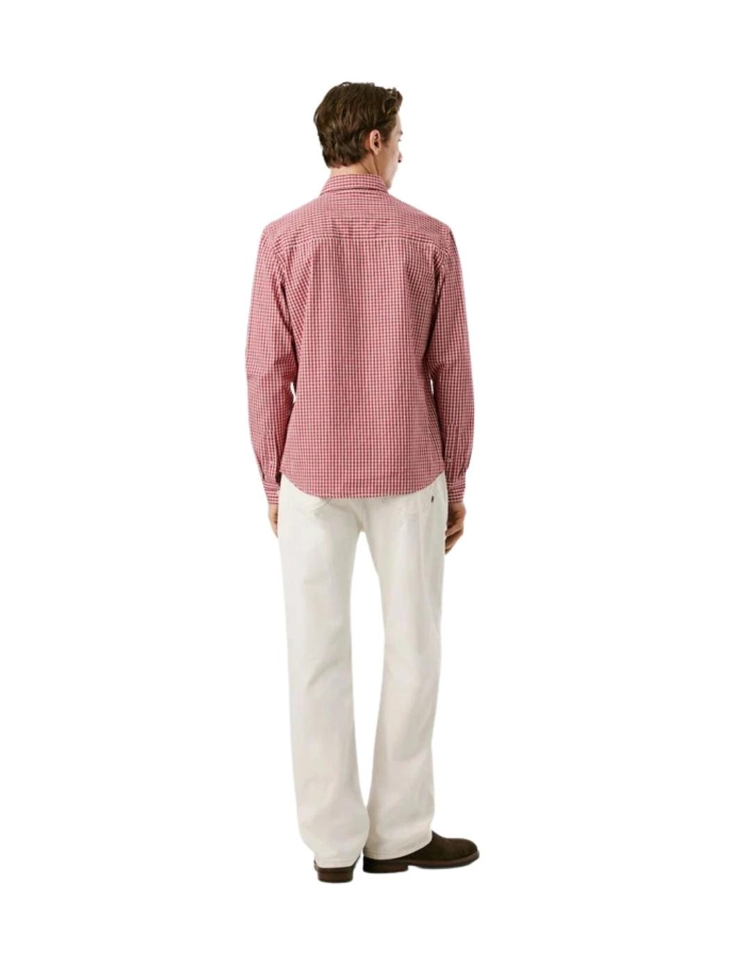 Pepe Jeans Camisa Colton Roja de cuadros