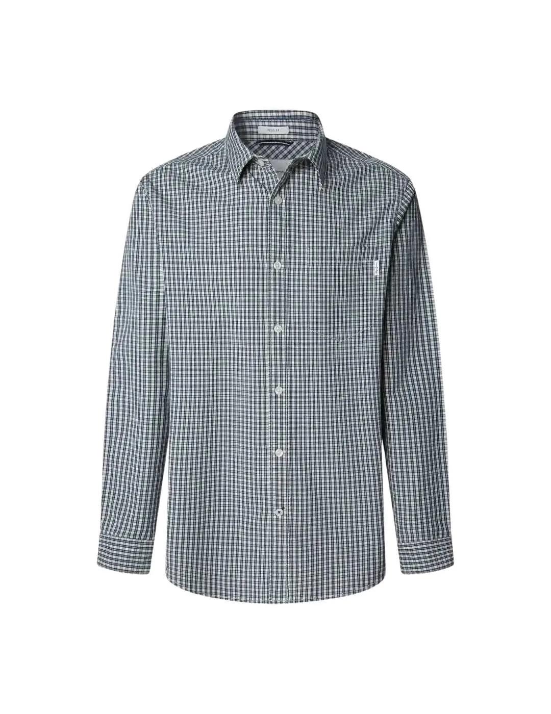 Pepe Jeans Camisa Colton Azul de cuadros