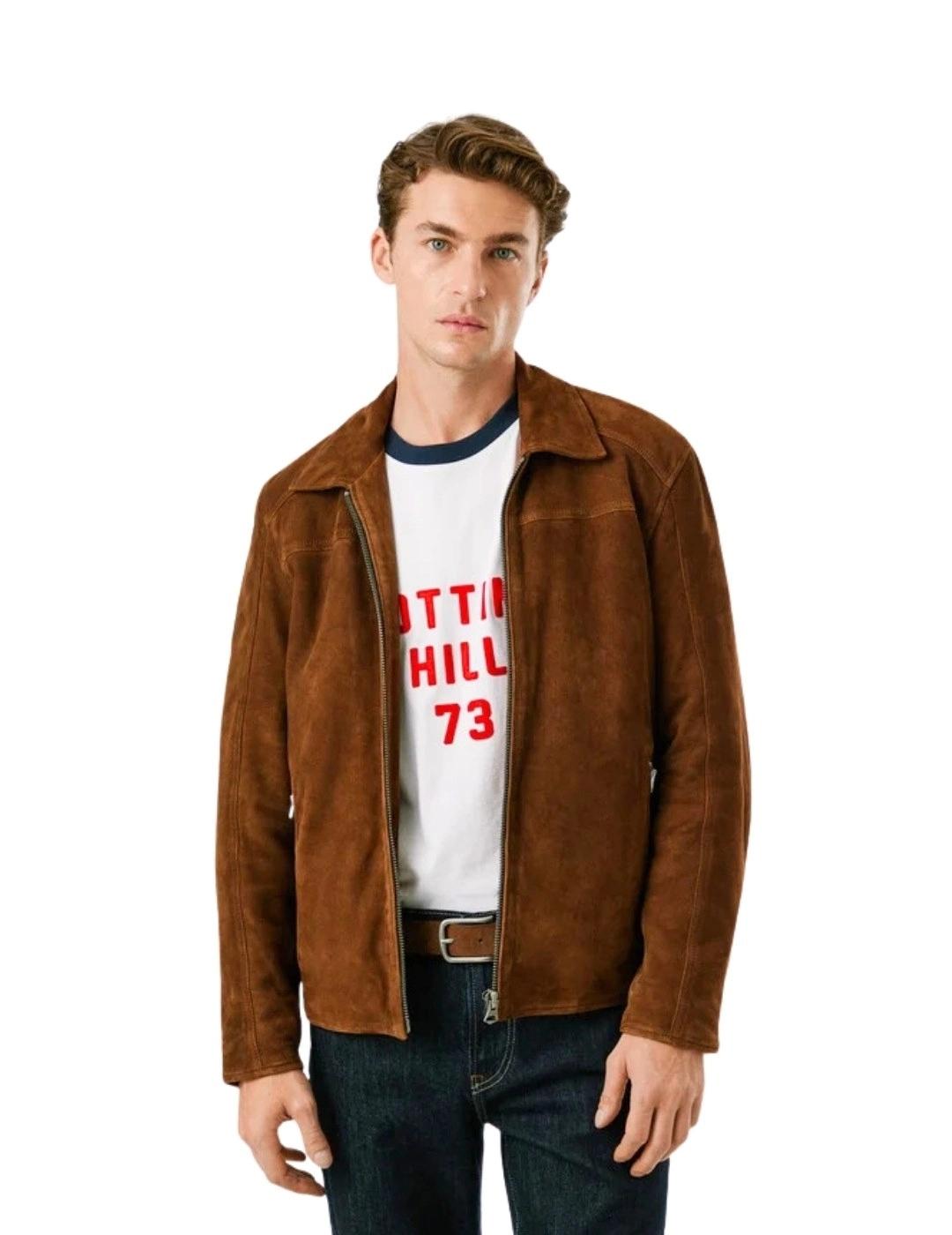 Pepe Jeans Cazadora de ante Marrón