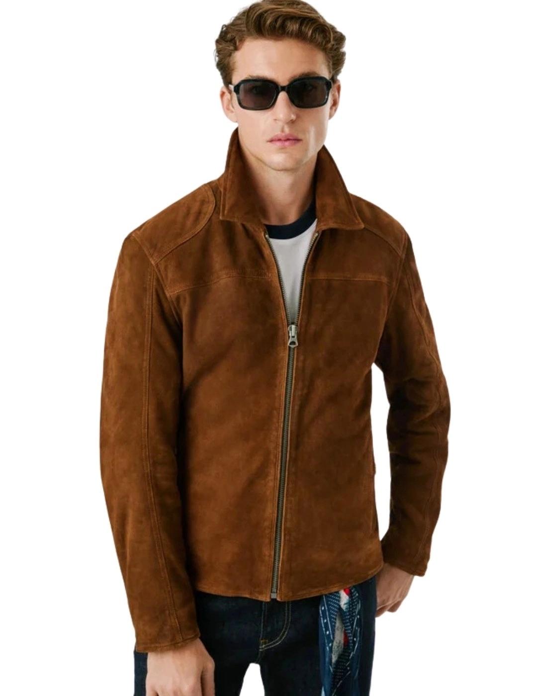 Pepe Jeans Cazadora de ante Marrón