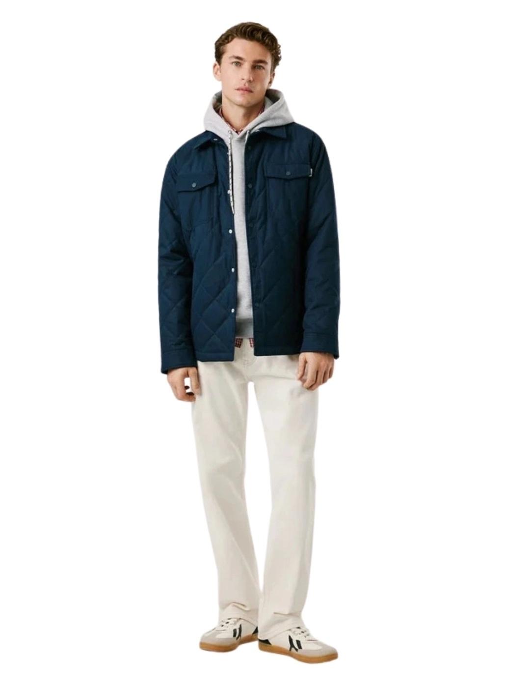 Pepe Jeans Abrigo Quilted Workshirt Azul marino
