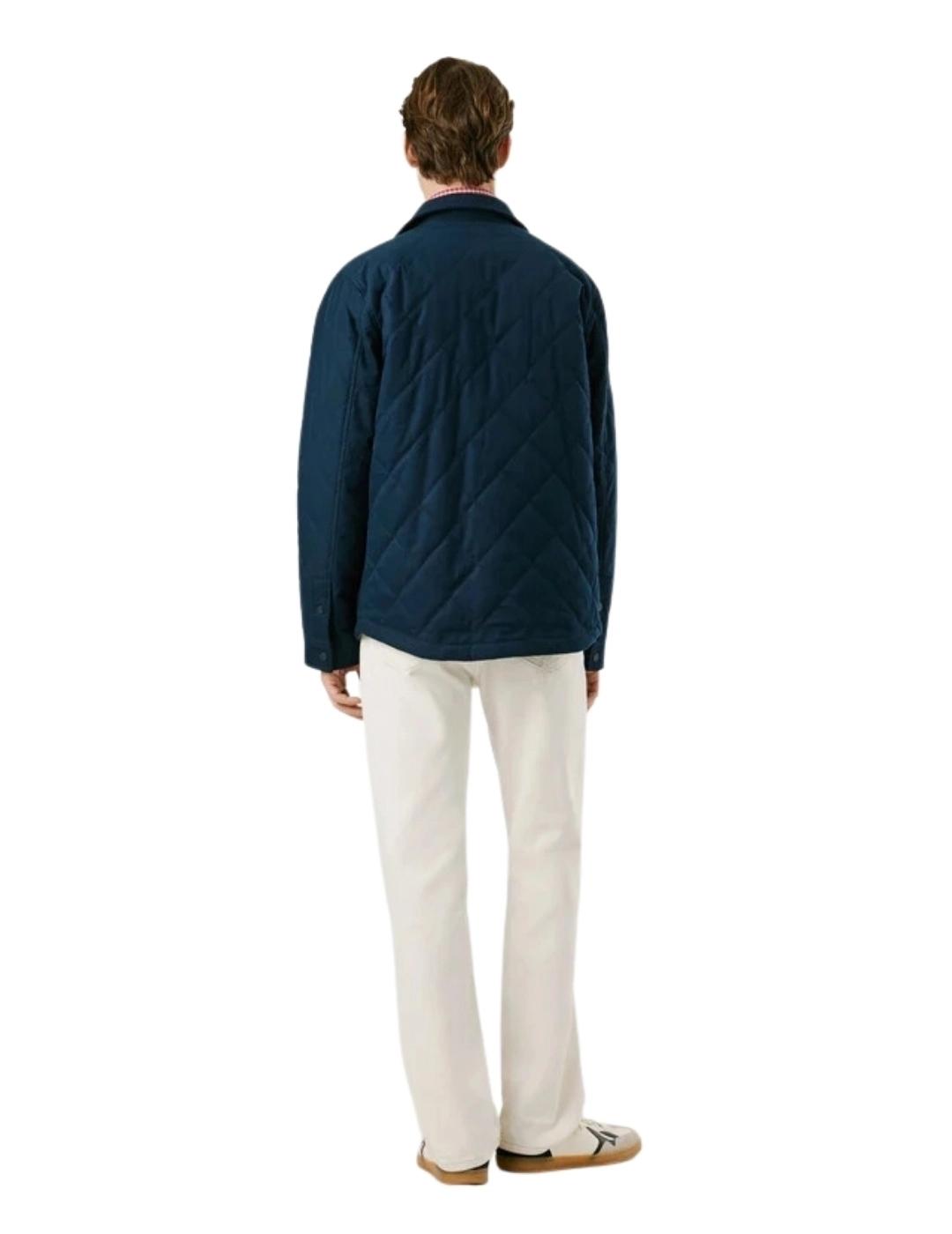 Pepe Jeans Abrigo Quilted Workshirt Azul marino