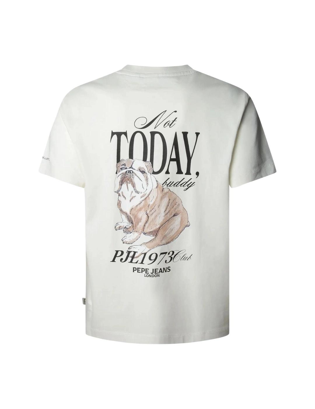 Pepe Jeans Camiseta Terry Blanca