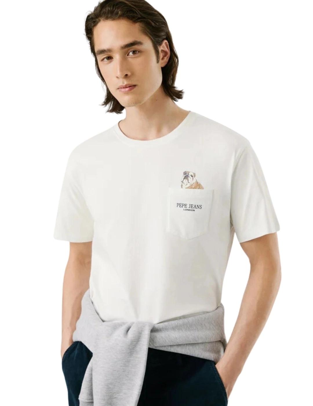 Pepe Jeans Camiseta Thansen Blanca