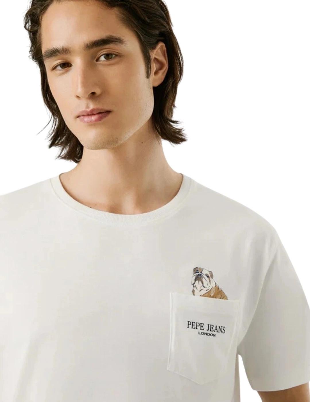 Pepe Jeans Camiseta Thansen Blanca