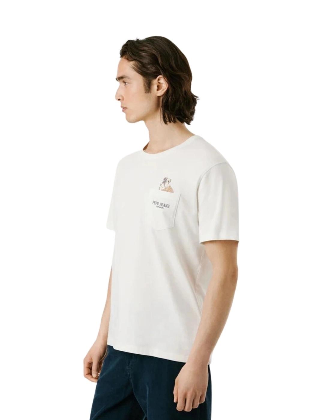 Pepe Jeans Camiseta Thansen Blanca