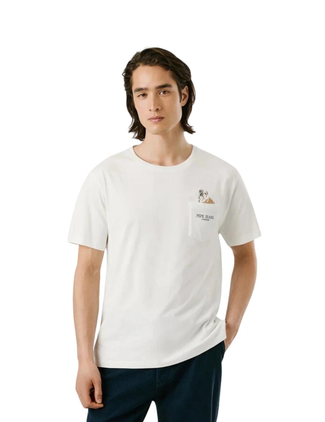 Pepe Jeans Camiseta Thansen Blanca