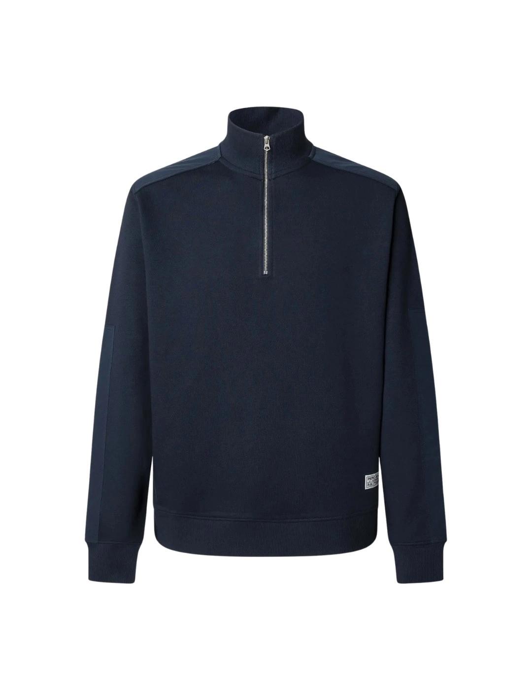Pepe Jeans Sudadera cuello alto Azul marino
