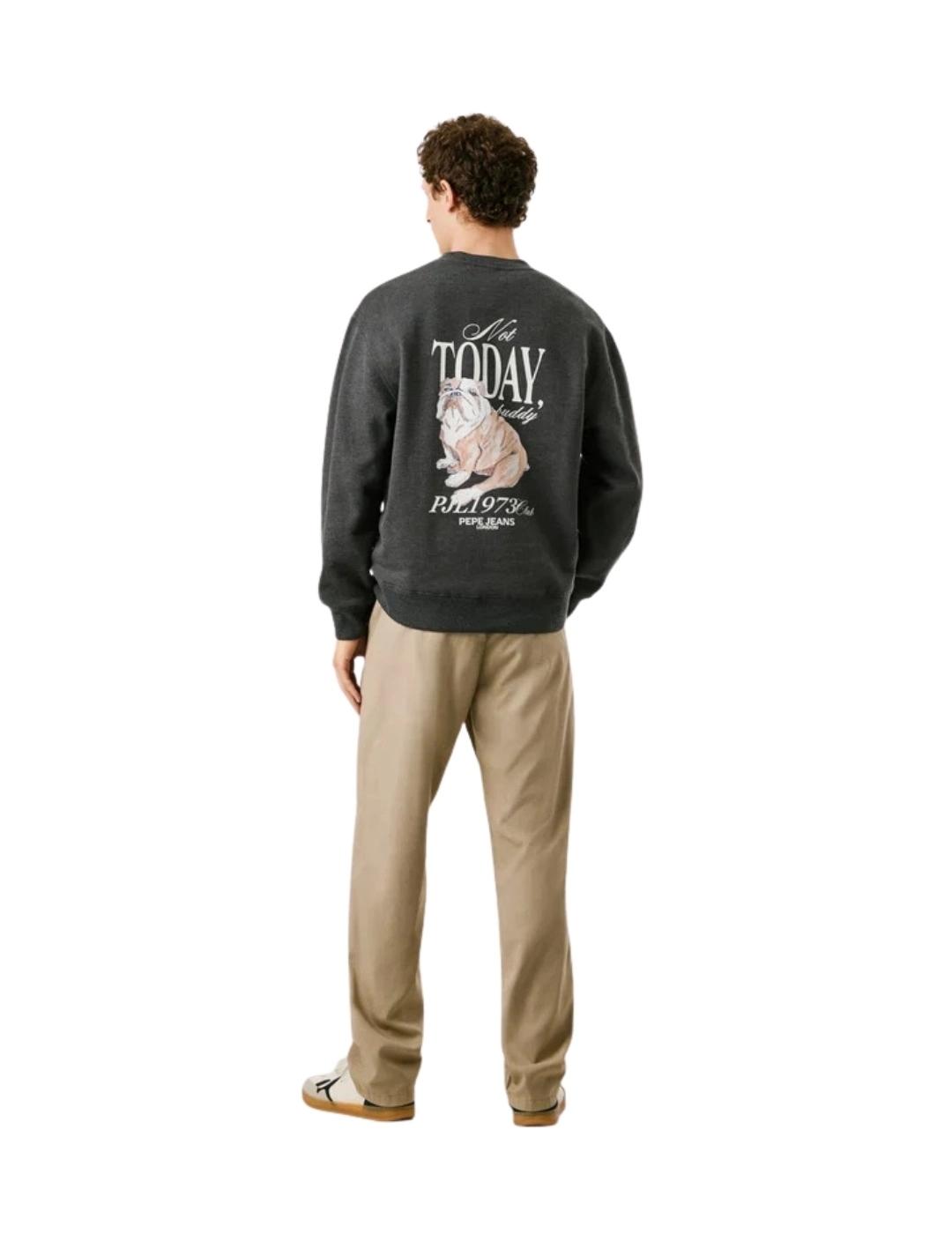 Pepe Jeans Sudadera Terry Gris oscuro