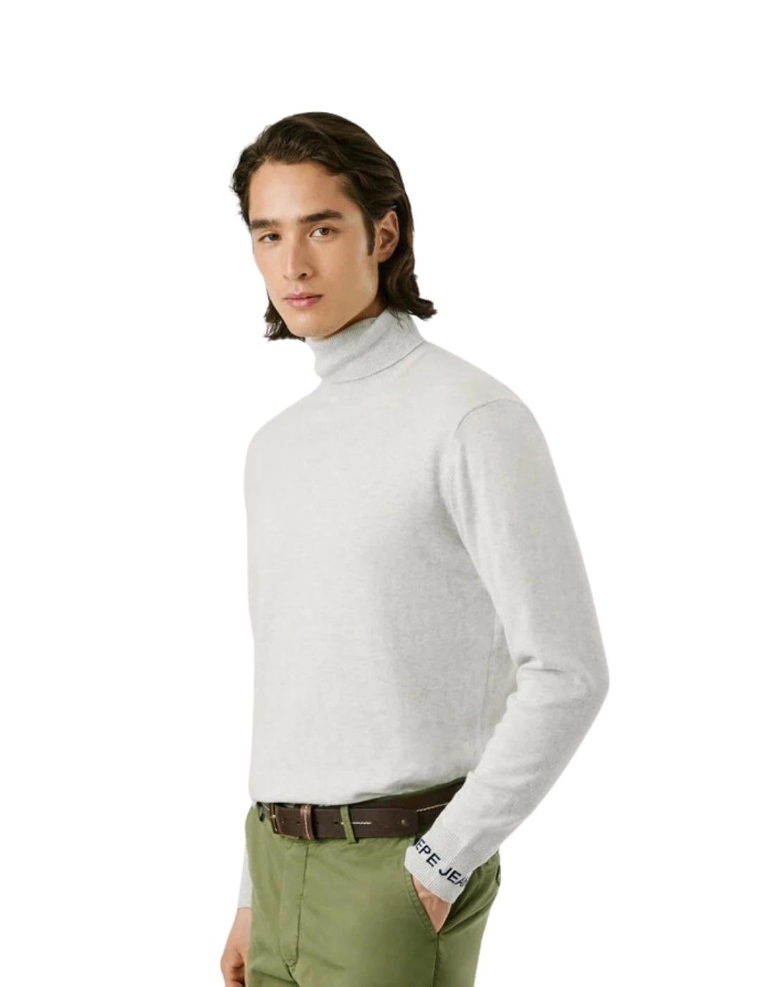 Pepe Jeans Jersey cuello alto Gris claro
