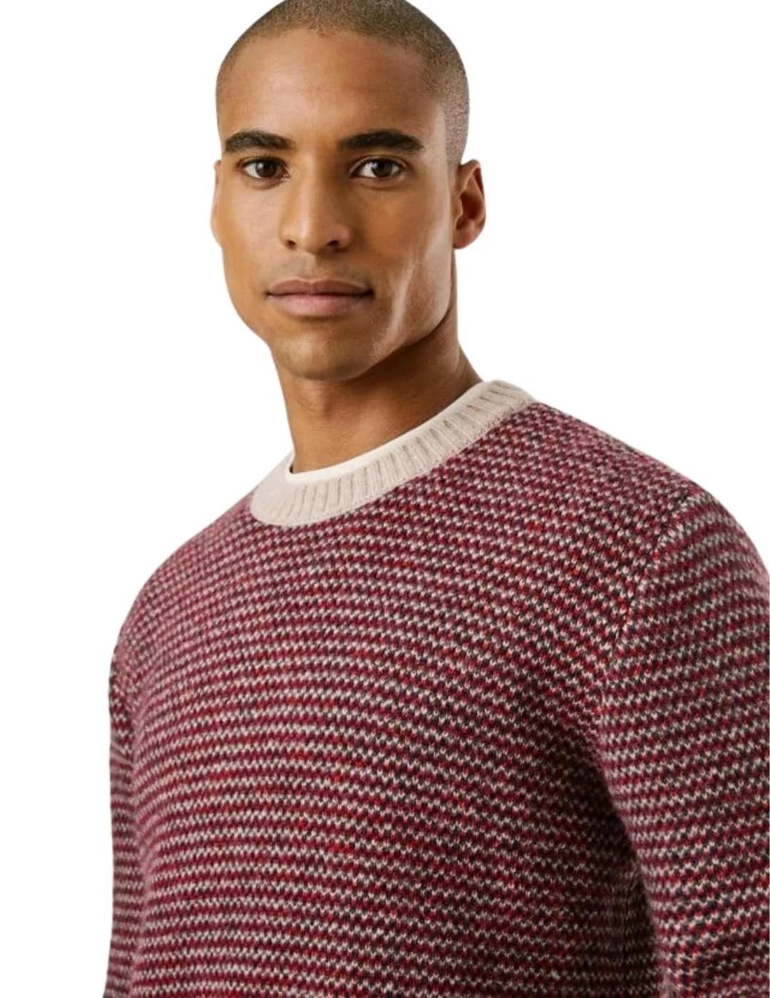 Pepe Jeans Jersey Pacey Rojo y beige