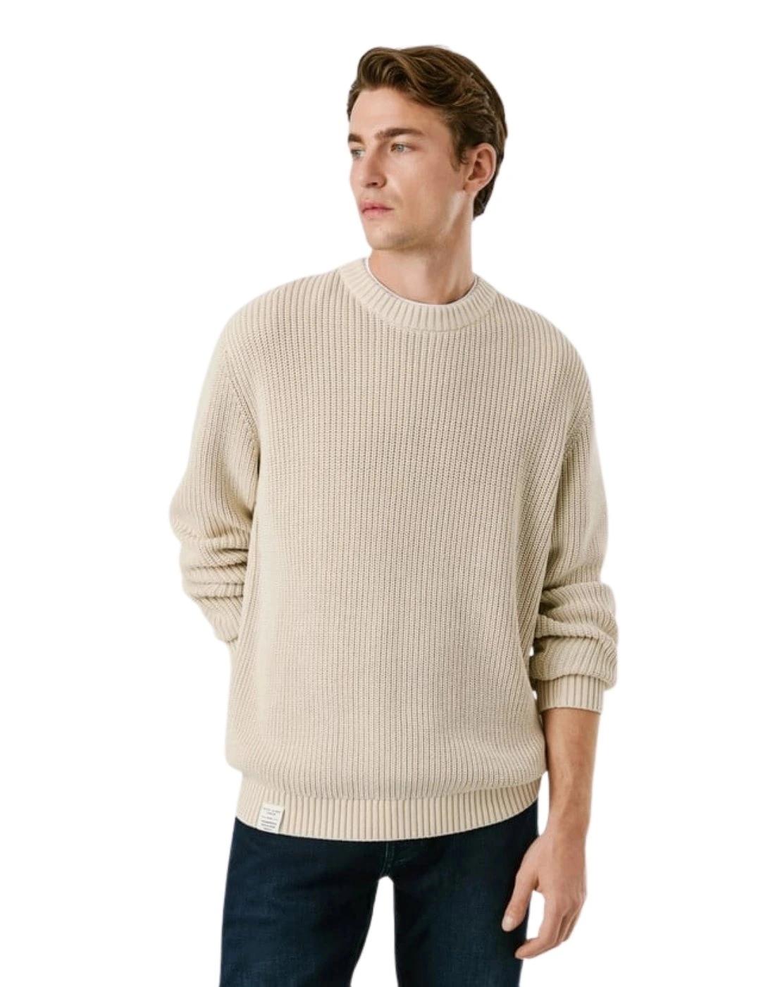 Pepe Jeans Jersey Parker Crew Beige