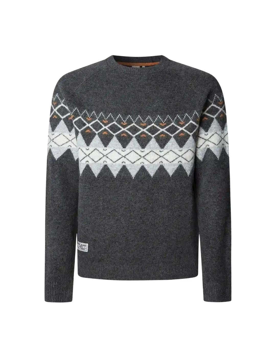 Pepe Jeans Jersey Presley Gris oscuro cenefa