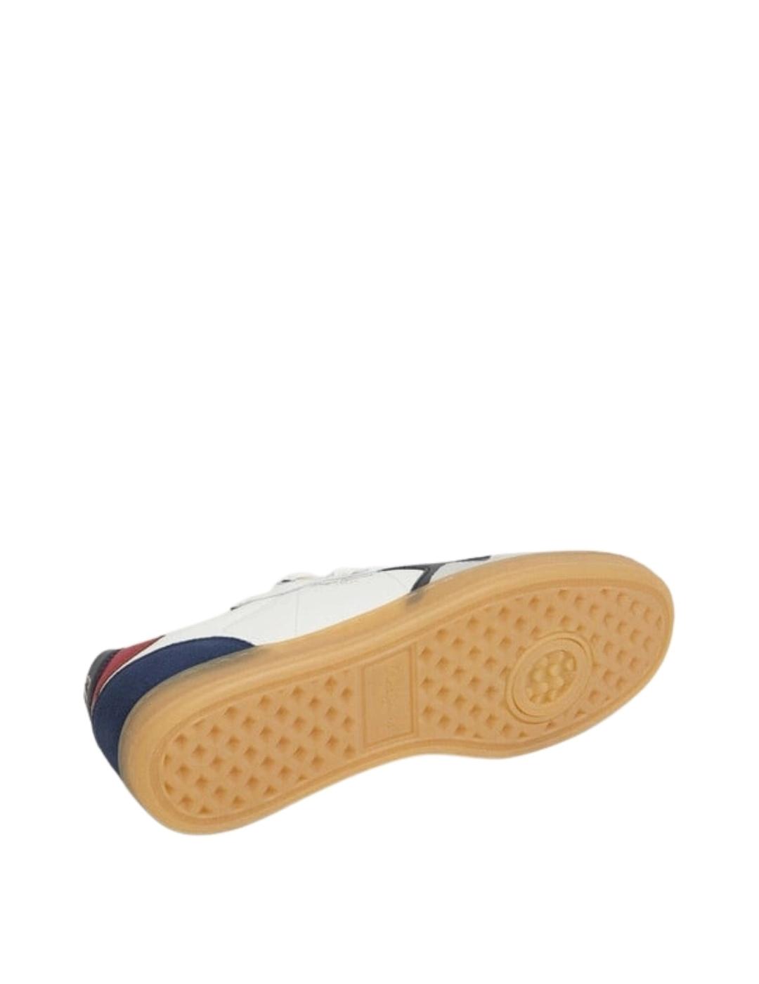 Pepe Jeans Zapatillas de piel con detalles en ante
