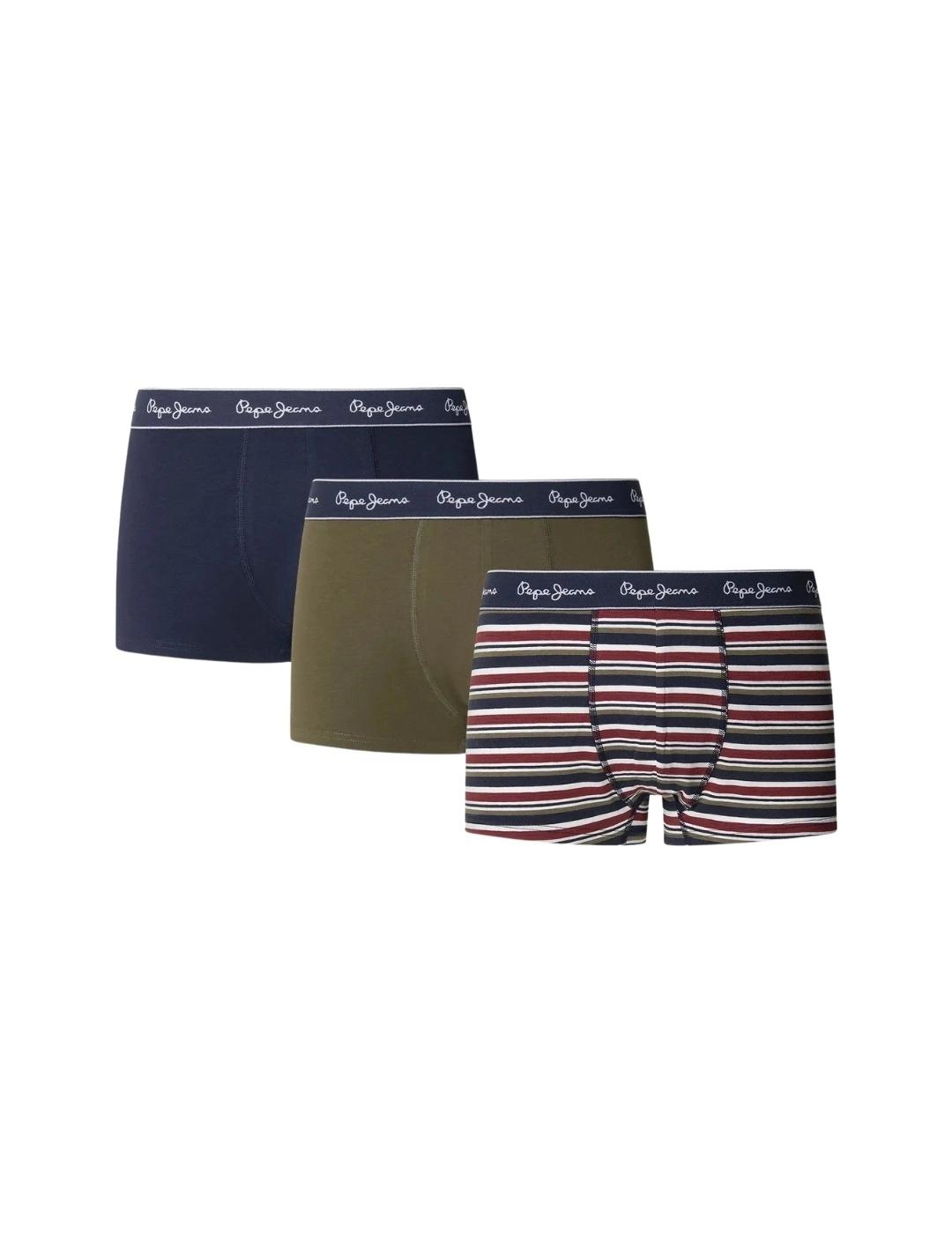 Pepe Jeans Ropa Interior Pack de 3 calzoncillos
