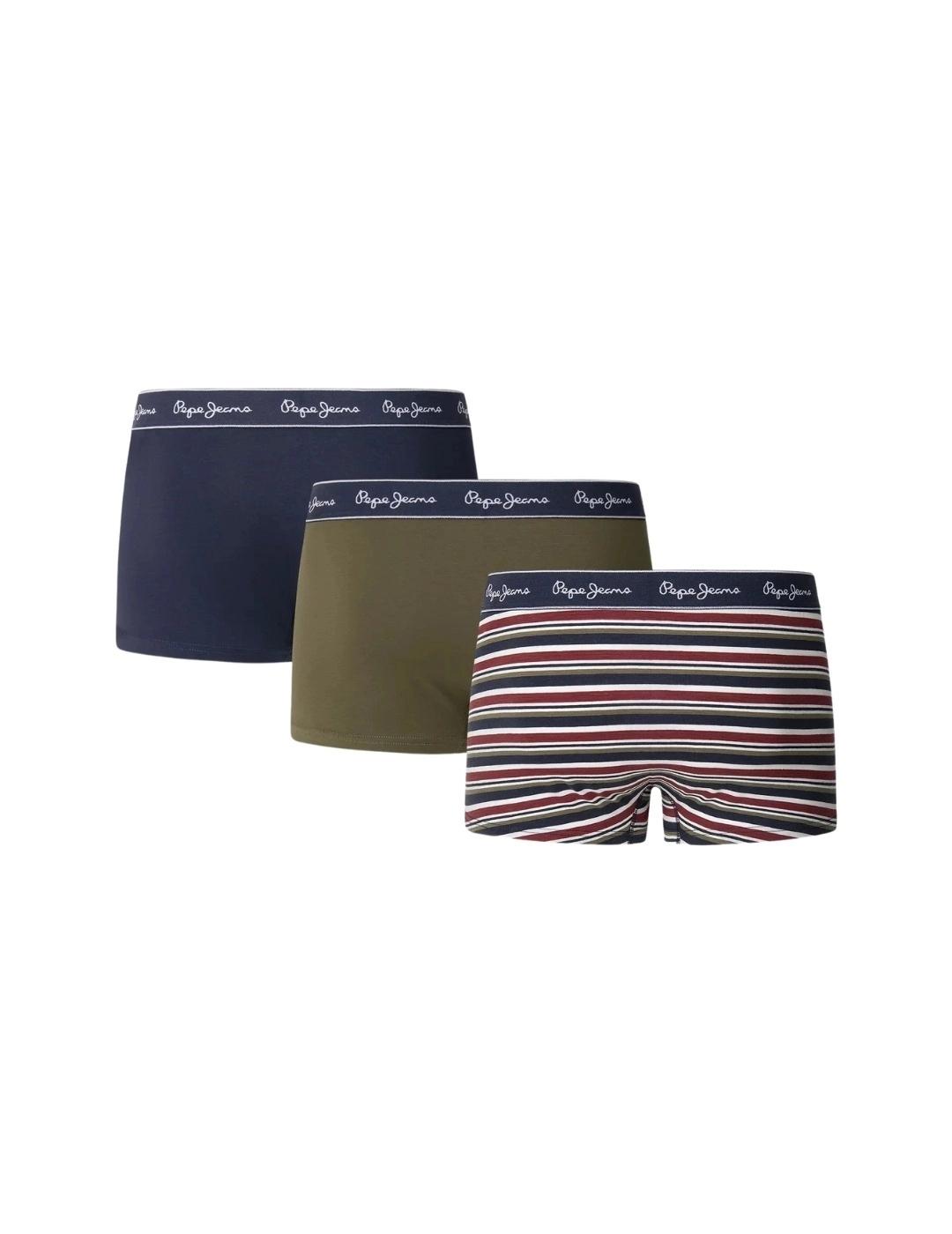 Pepe Jeans Ropa Interior Pack de 3 calzoncillos