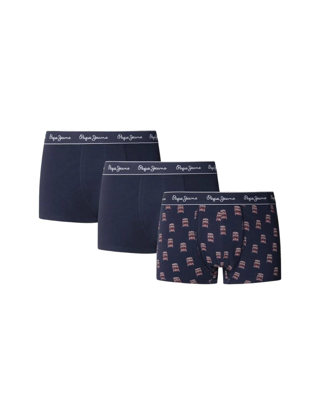 Pepe Jeans Ropa Interior Pack de 3 calzoncillos