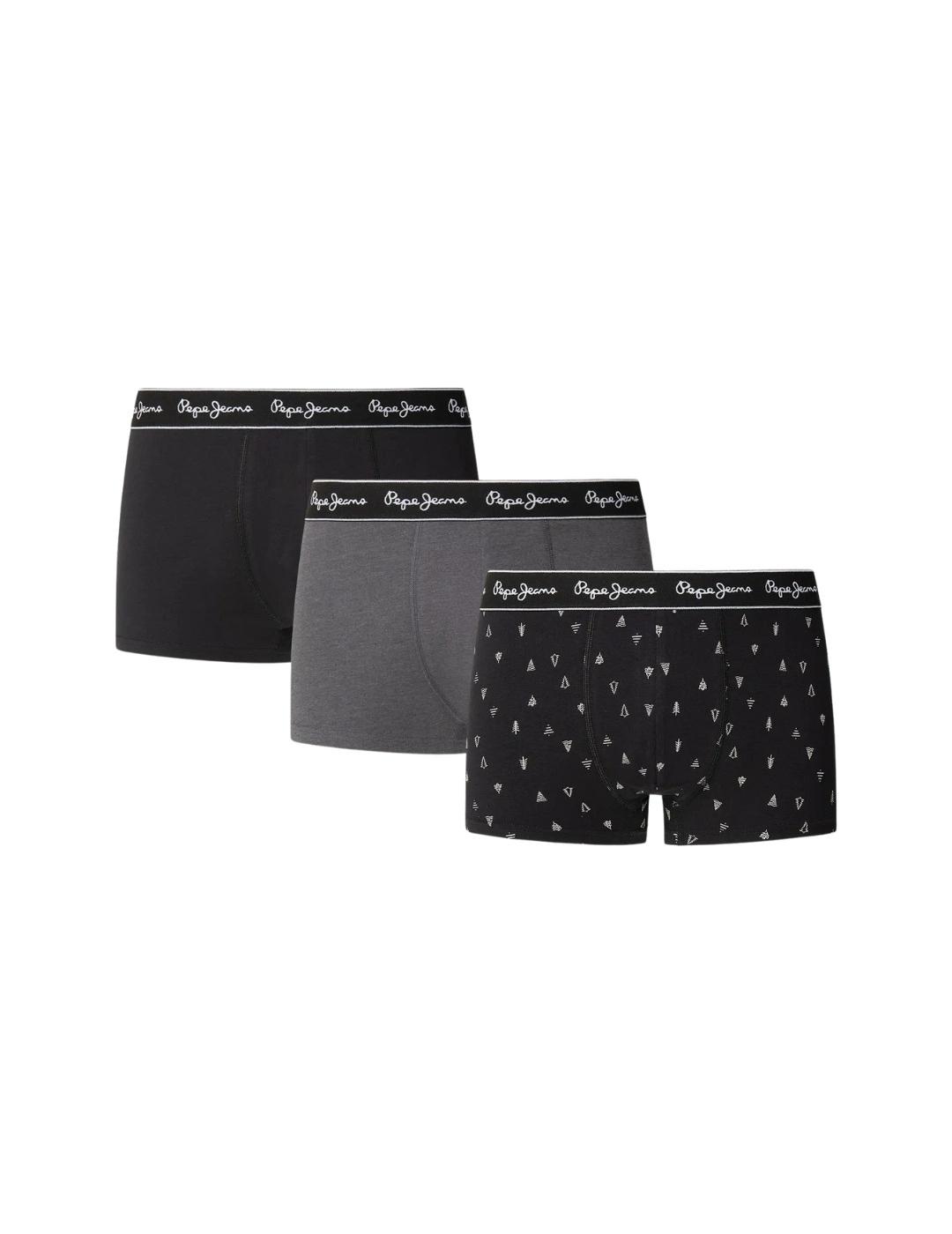 Pepe Jeans Ropa Interior Pack de 3 calzoncillos