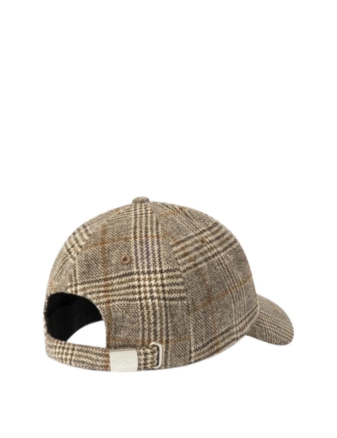 Pepe Jeans Gorra Fernand Beige de cuadros